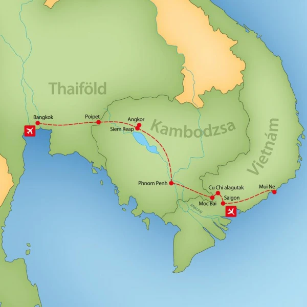 Thaiföld, Vietnám és Kambodzsa körutazás tengerparti pihenéssel kép