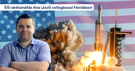 Élő rakétaindítás Kiss Lászlóval Floridában 1. kép