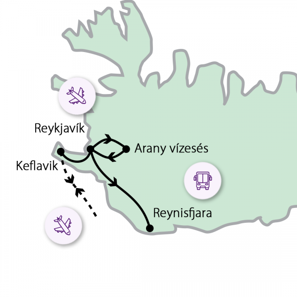 Sarki fény Izlandon kép