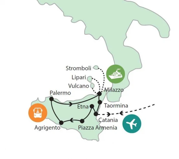 A rejtélyes Szicília és a Lipari-szigetek kép