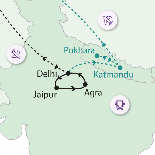 India mesés Aranyháromszöge 1. kép
