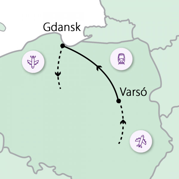 Varsó és Gdansk adventkor 1. kép