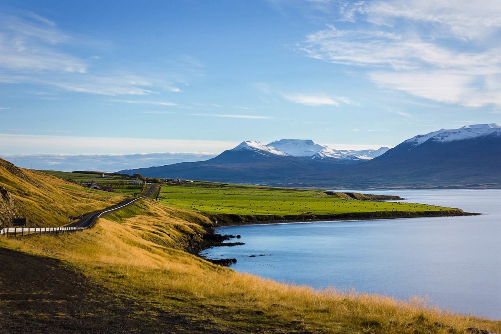 akureyri izland tájkép
