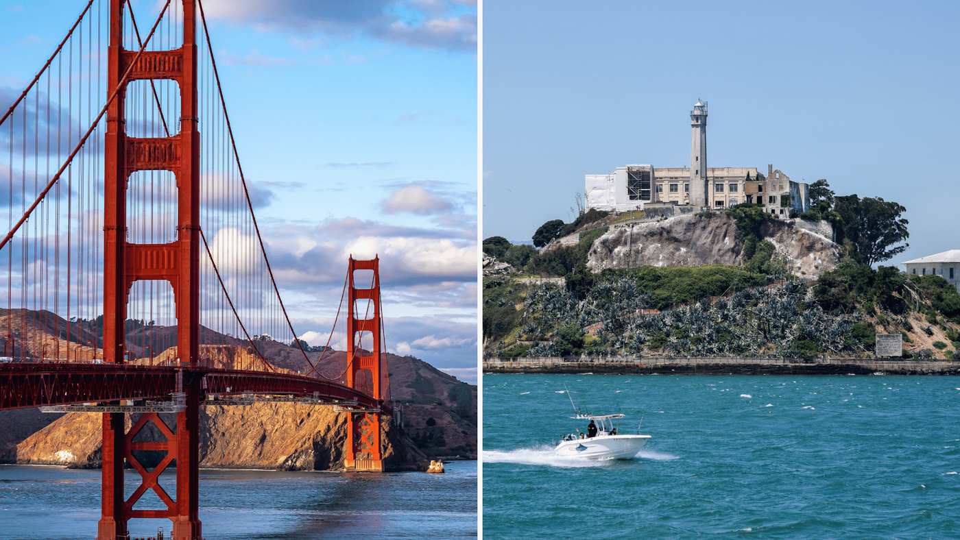 san francisco golden gate alcatraz