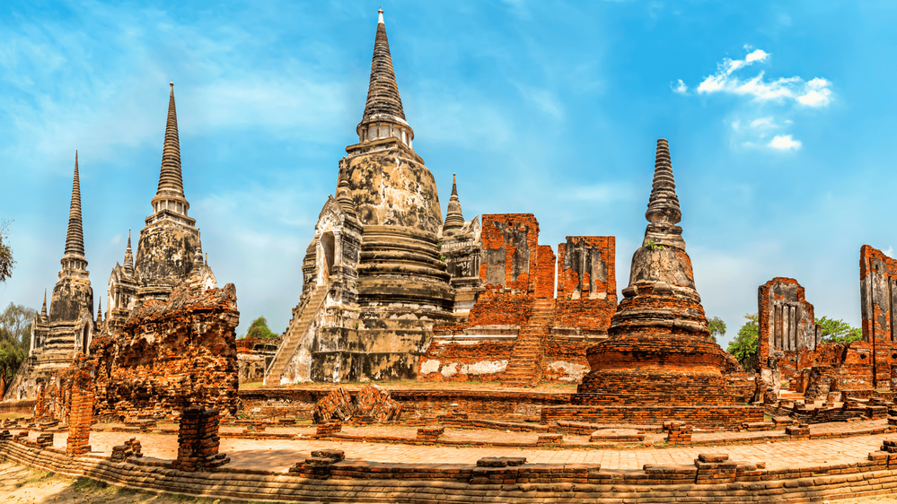 Ayutthaya Történelmi Park közelről