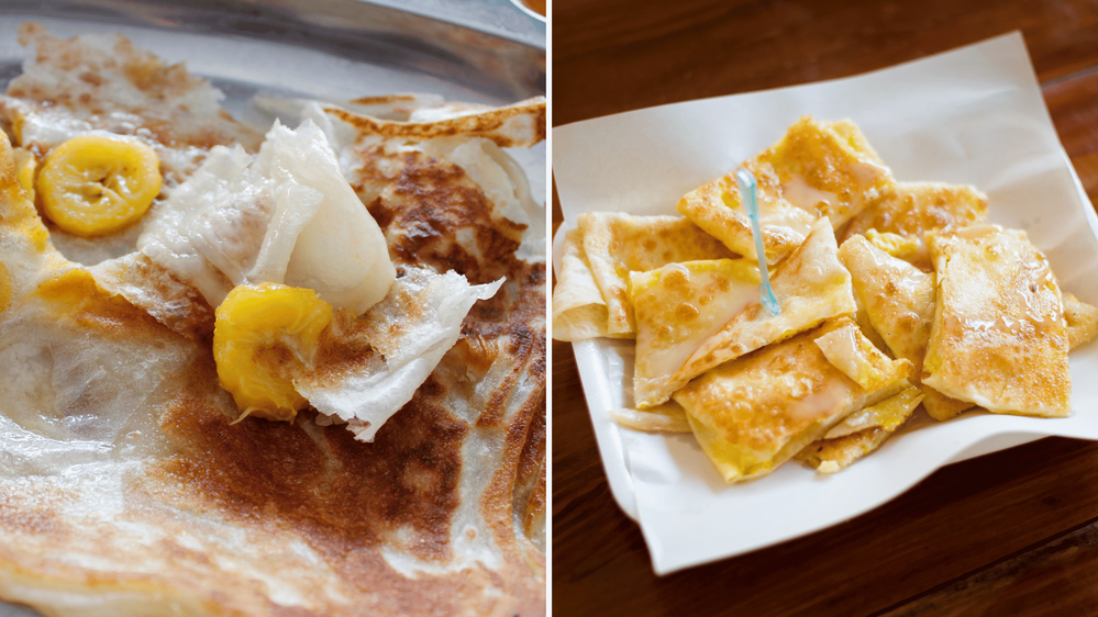 Banános roti és thai palacsinta