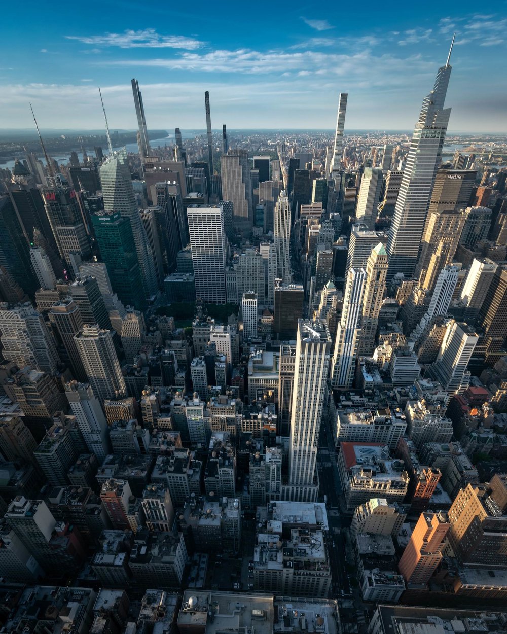 elképesztő kilátás a Central Park irányába