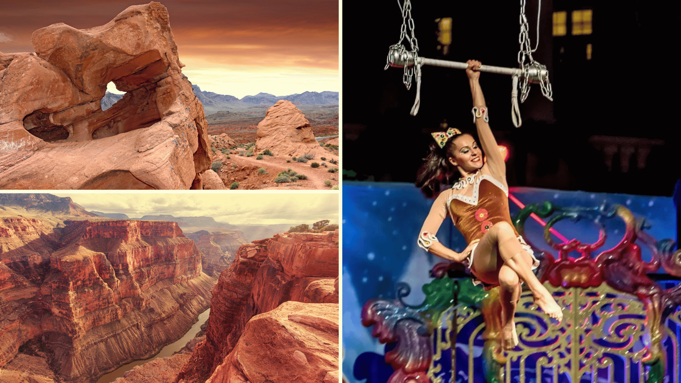 las vegas látnivalók kollázs grand canyon vegas