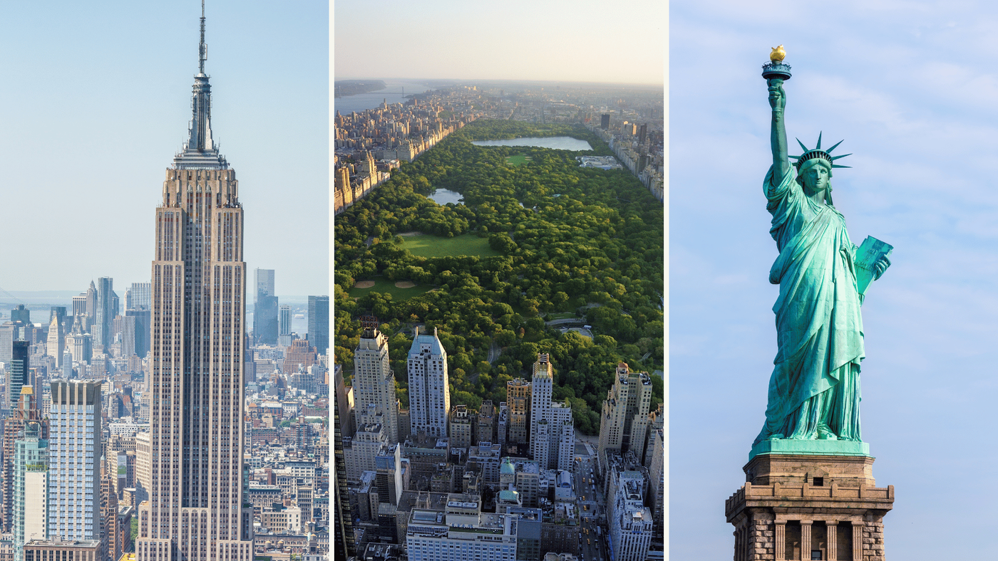 new york látnivalói empire state building central park szabadság-szobor