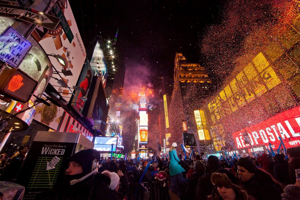 new york szilveszter a times squaren