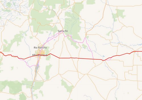 route 66 térkép wikipedia útvonal