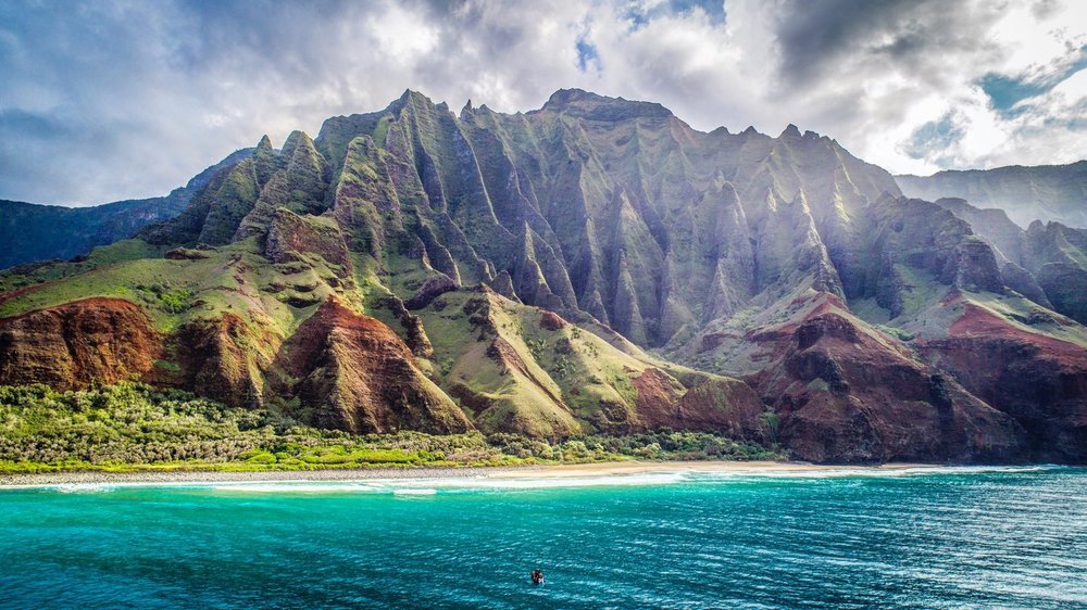 csipkézett napali coast kauai szigetén