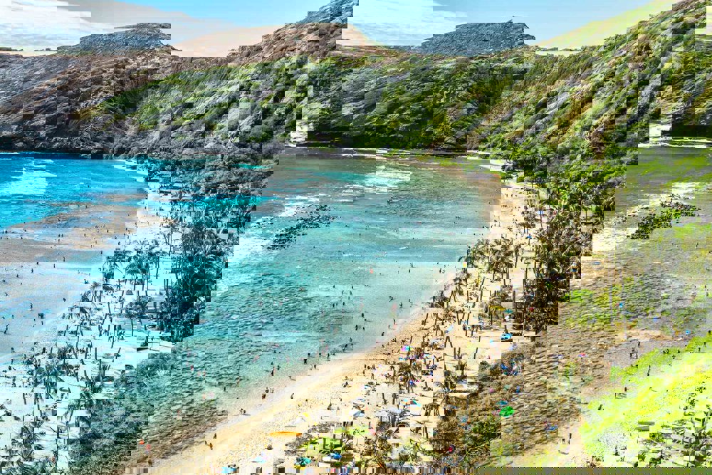 hanauma bay hawaii búvárkodás snorkel mortons