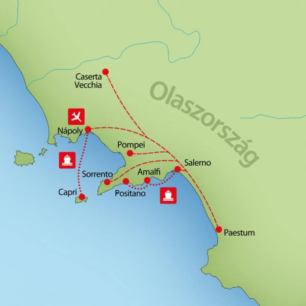 Amalfi fenséges partvidéke 6. kép