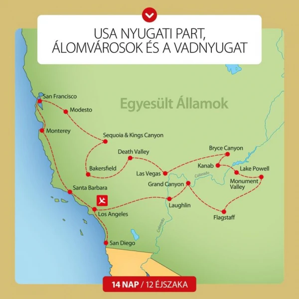 Körutazás a Nyugati parton 12. kép