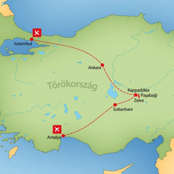 Isztambul, Ankara, Kappadókia, Antalya körutazás kép